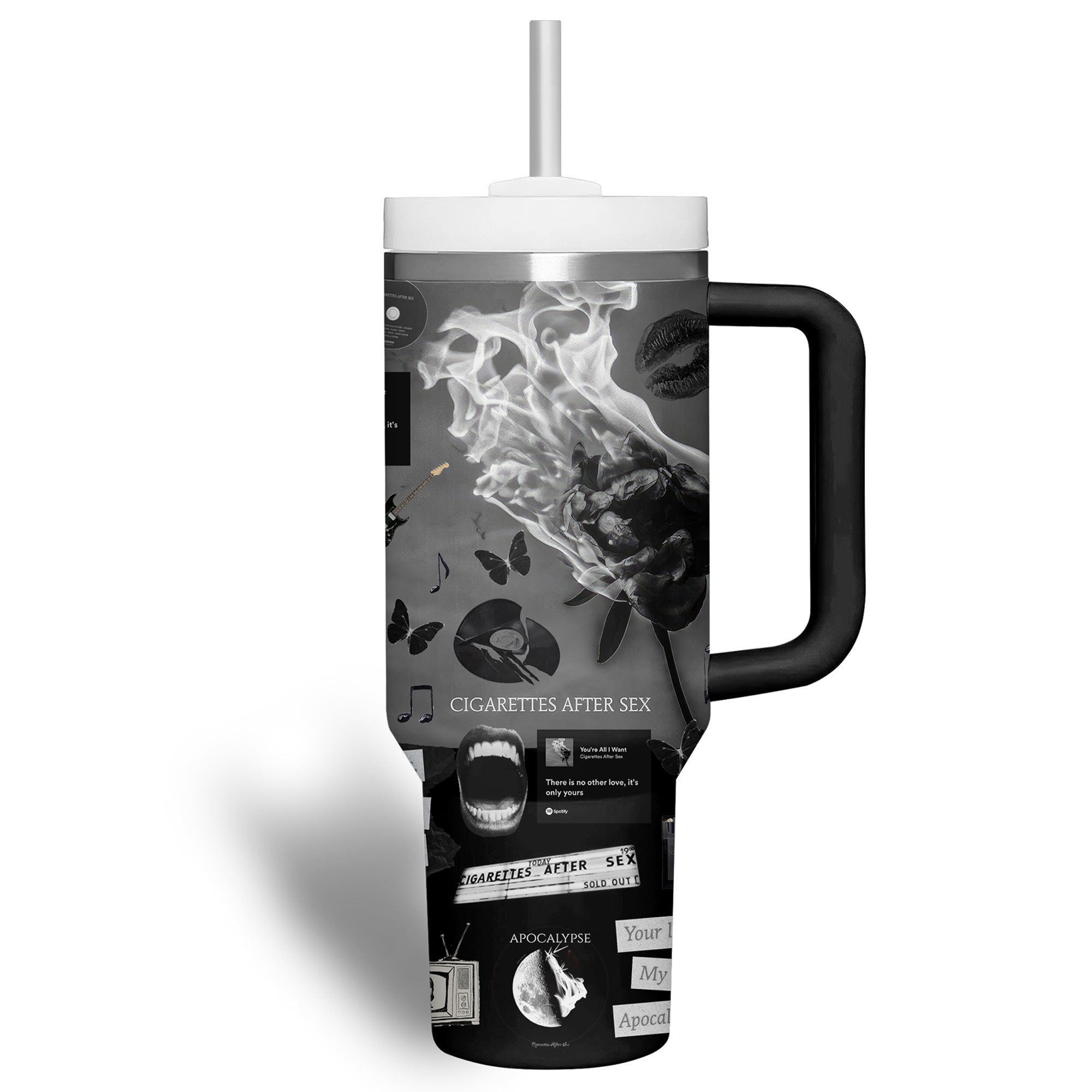 stanley cigarettes Cigarettes After Sex Music Custom Stanley Quencher 30oz or 40oz Stainless  Steel Tumbler With Handle HG Stainless Steel Tumbler With Handle –  Designfullprint