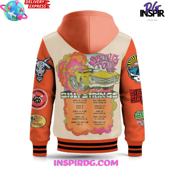 Billy Strings Spring Tour 2025 Hooded Baseball Bomber or Jacket HG ...