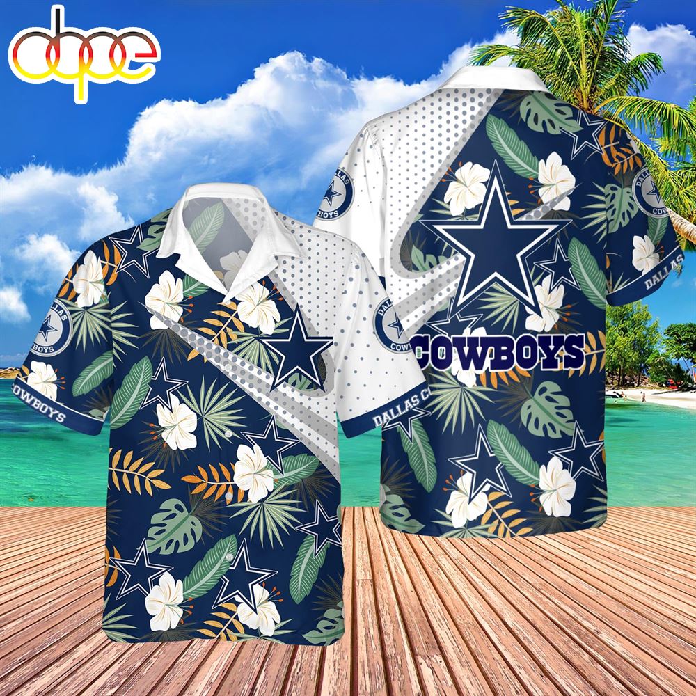 DCowboys  Hawaiian Shirt NNA Tropical Pattern New Summer Beach Trip For Fans - Designfullprint
