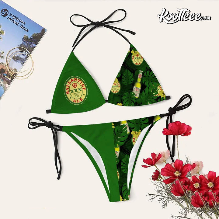 Bottle Green Rolote Bikini