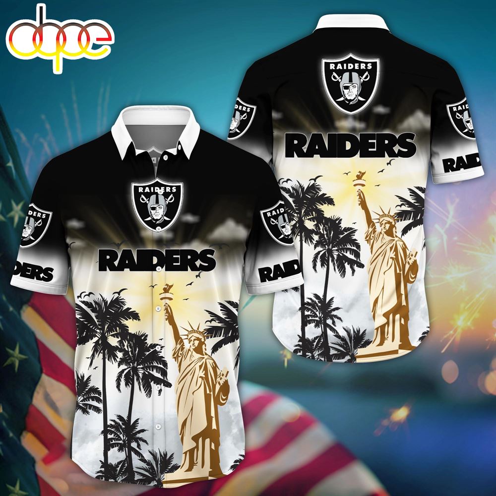 RaidersLV  Liberties Flower Hawaiian Shirt NNA And TShirt NNA For Fans - Designfullprint