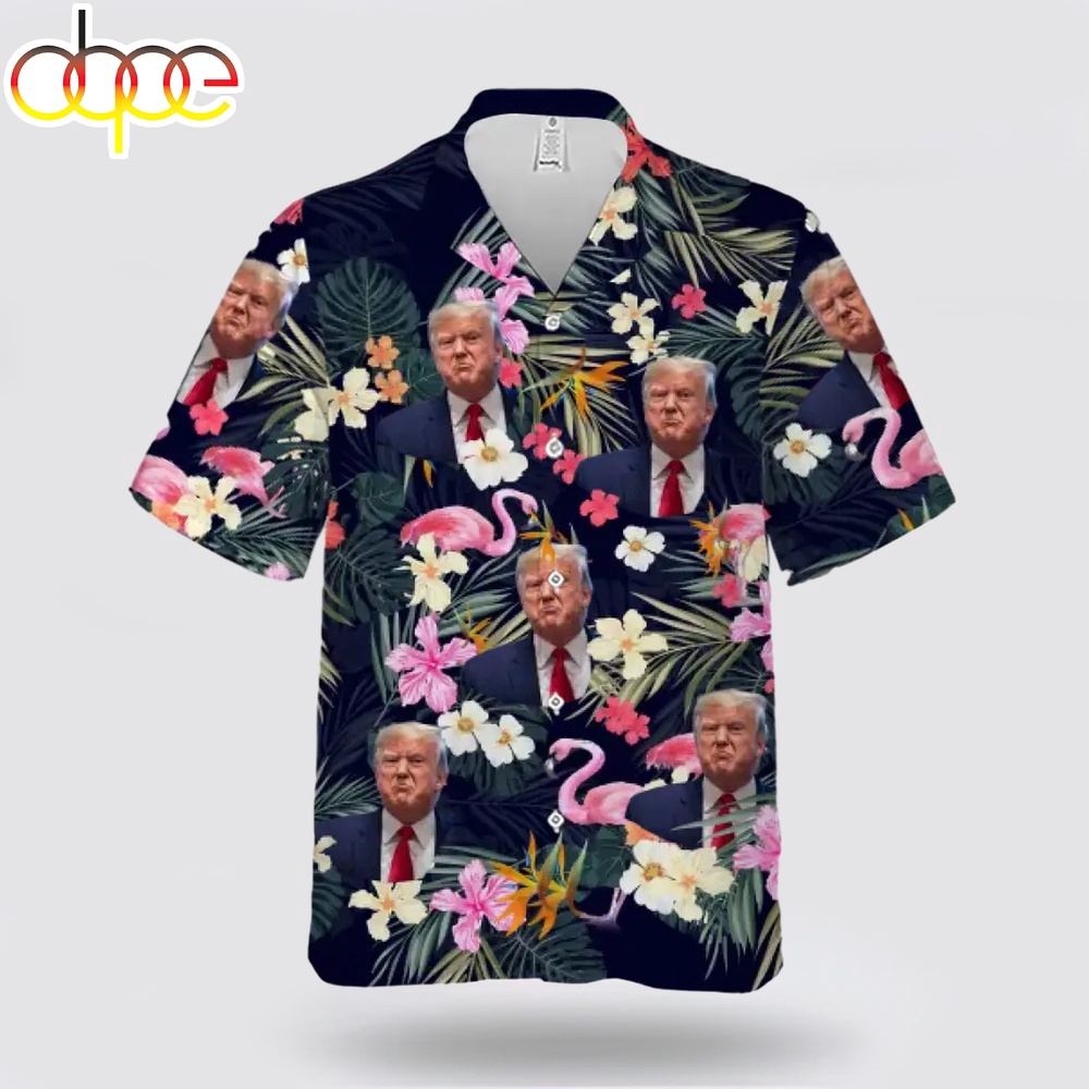 Let’s Go On Vacation With Trump Tropical Hawaiian Shirt NNA - Designfullprint