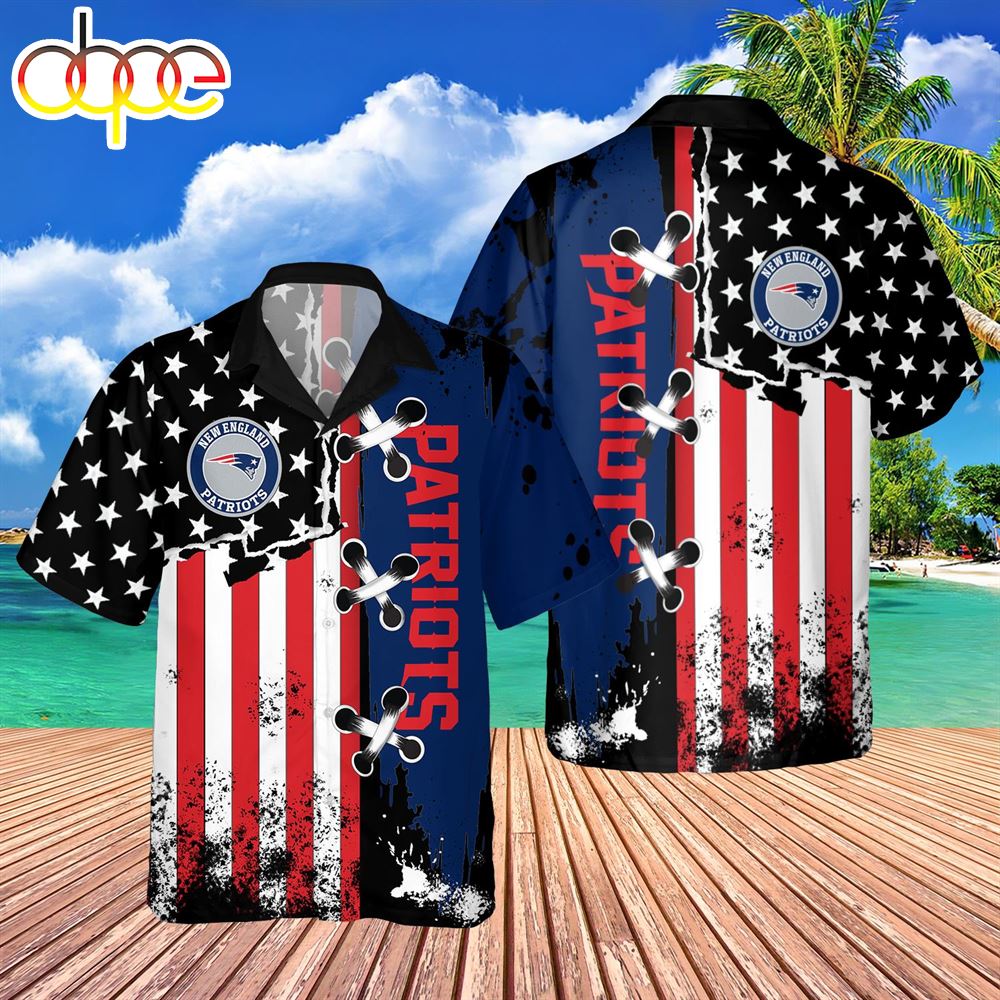 NEPatriots  American Flag Color Independence Day Hawaiian Shirt NNA - Designfullprint