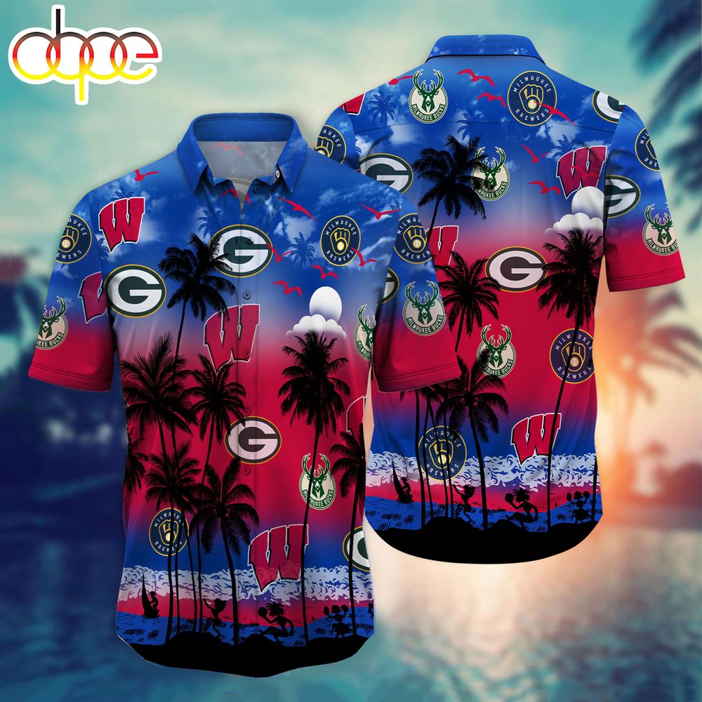 WiBadgers Sports Teams 2024 Hawaiian Shirt NNA - Designfullprint