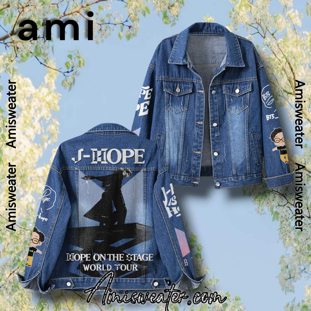【HOPE STOCKHOLM(ホープ)】DENIM JACKET J-hope Hope On The Stage World Tour Hooded Hoodless Or Hooded