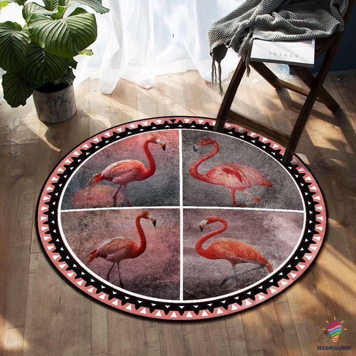 Flamingo Round Rug NH – Designfullprint
