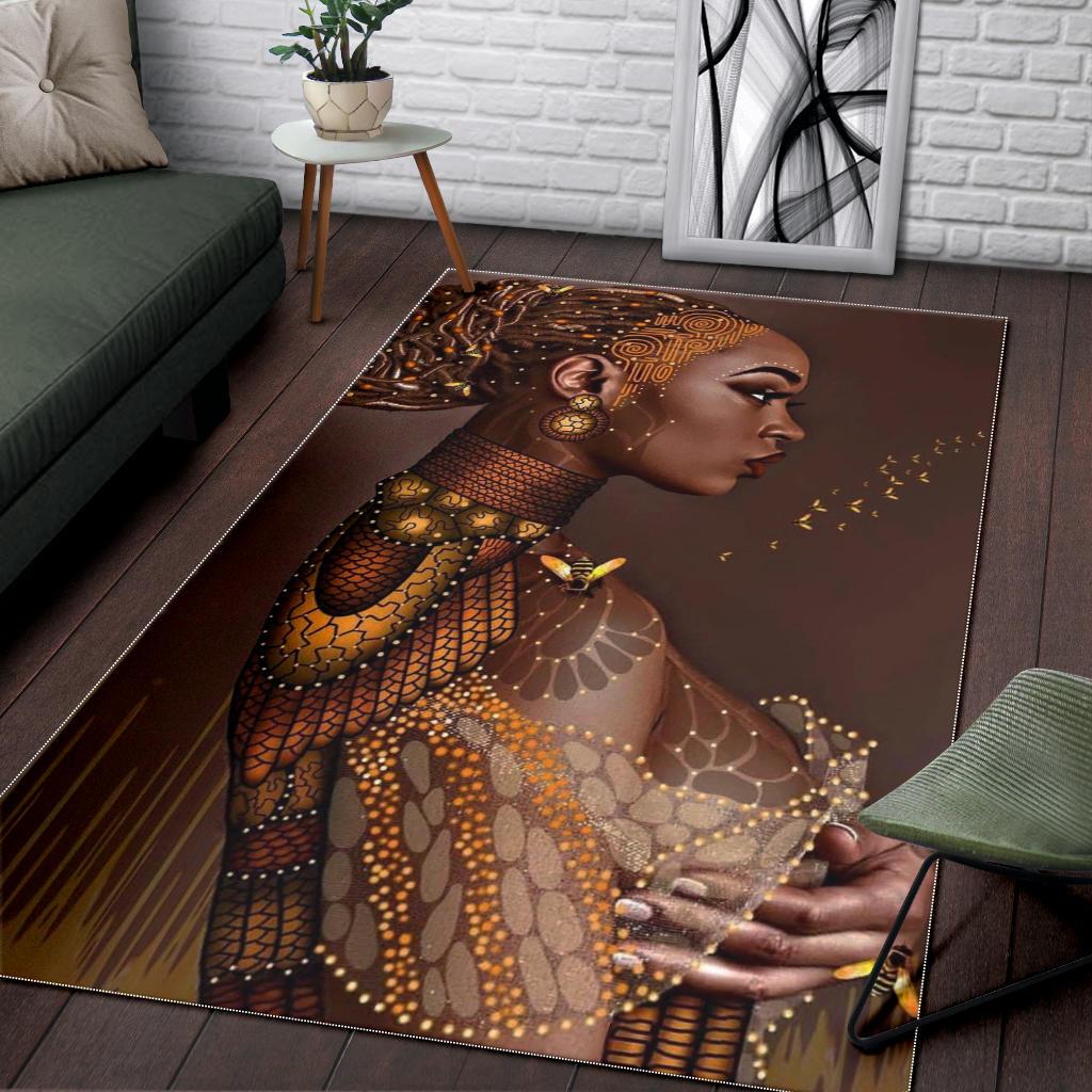 Black Is Beautiful Area Rug Afro Proud – Designfullprint