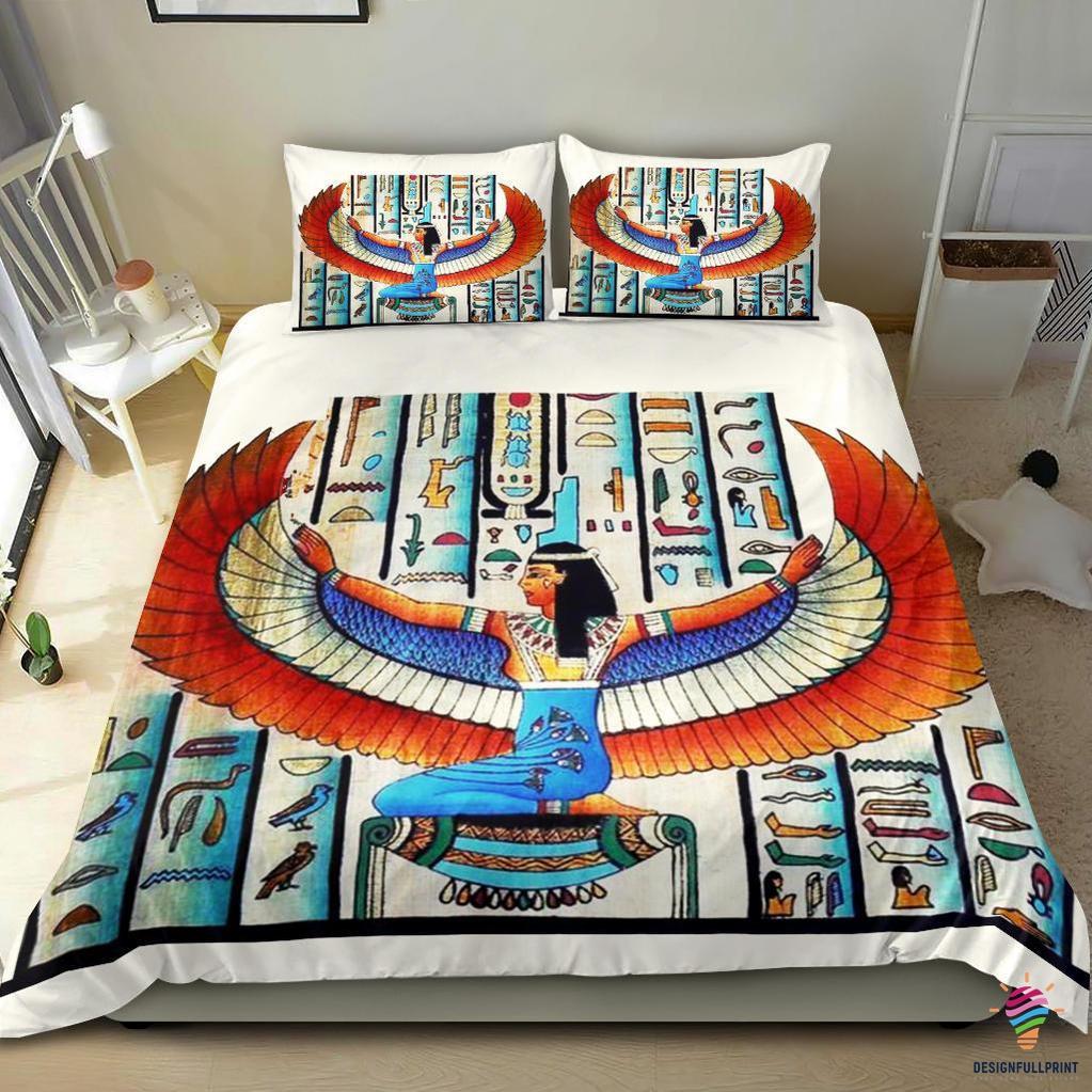 Ancient Egypt Patterns Bedding Set CH Gift Idea Of Ancient Egyptian God