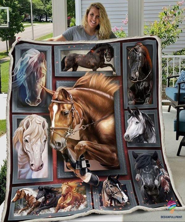 Horse Haven Quilted Blanket NCU0PT651