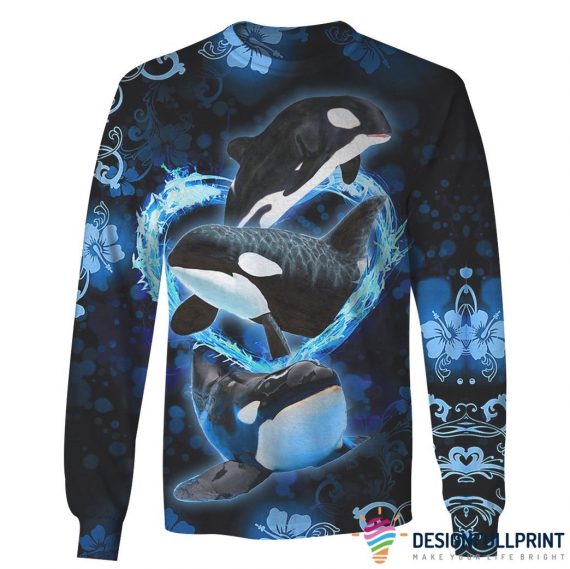 Biglietto Di Auguri Orca Killer Whale – Bianco E Nero, Interno Vuoto Con Busta – 144x148 Mm